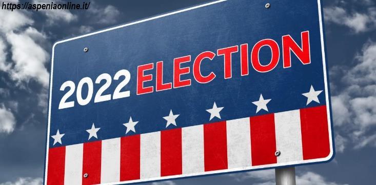 שלט המודיע על בחירות המשנה בארצות הברית בשנת 2022